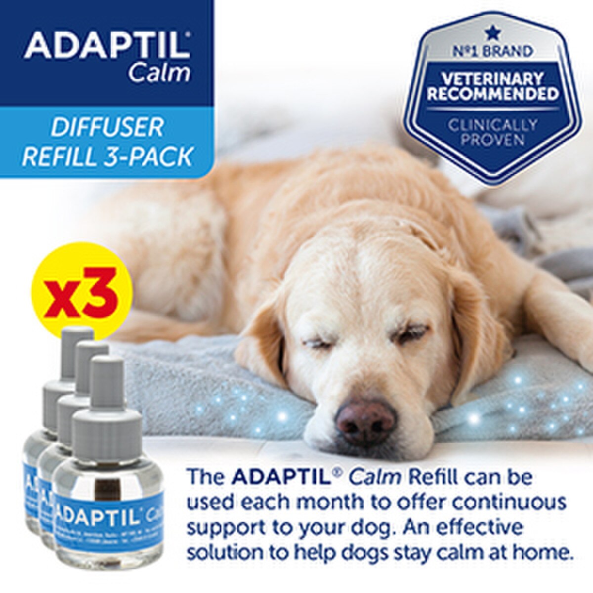 ADAPTIL Calming Diffuser Refill 3P Next Day Delivery by 7pm