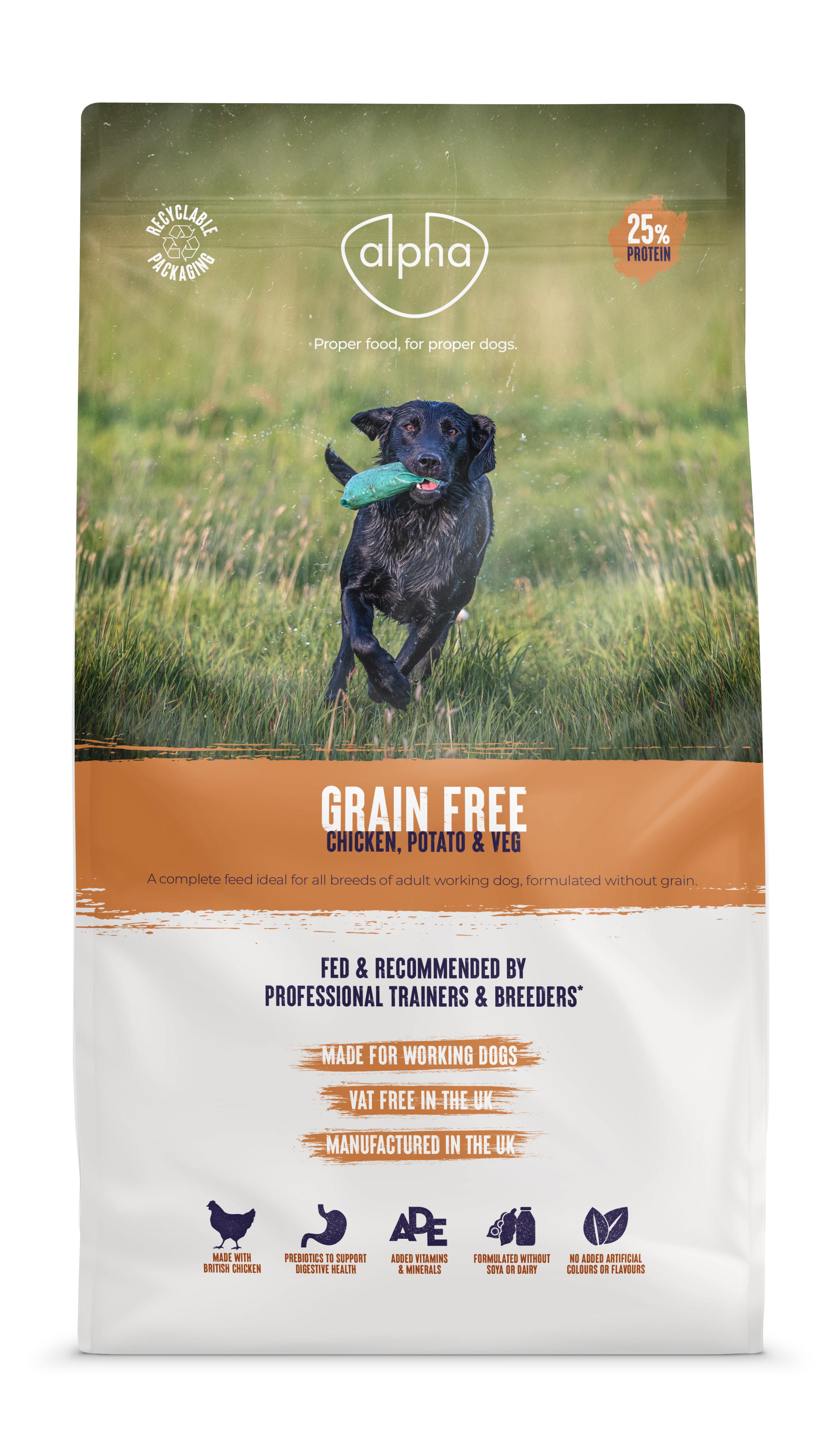 Alpha Grain Free Chicken Dry Dog Food 15kg