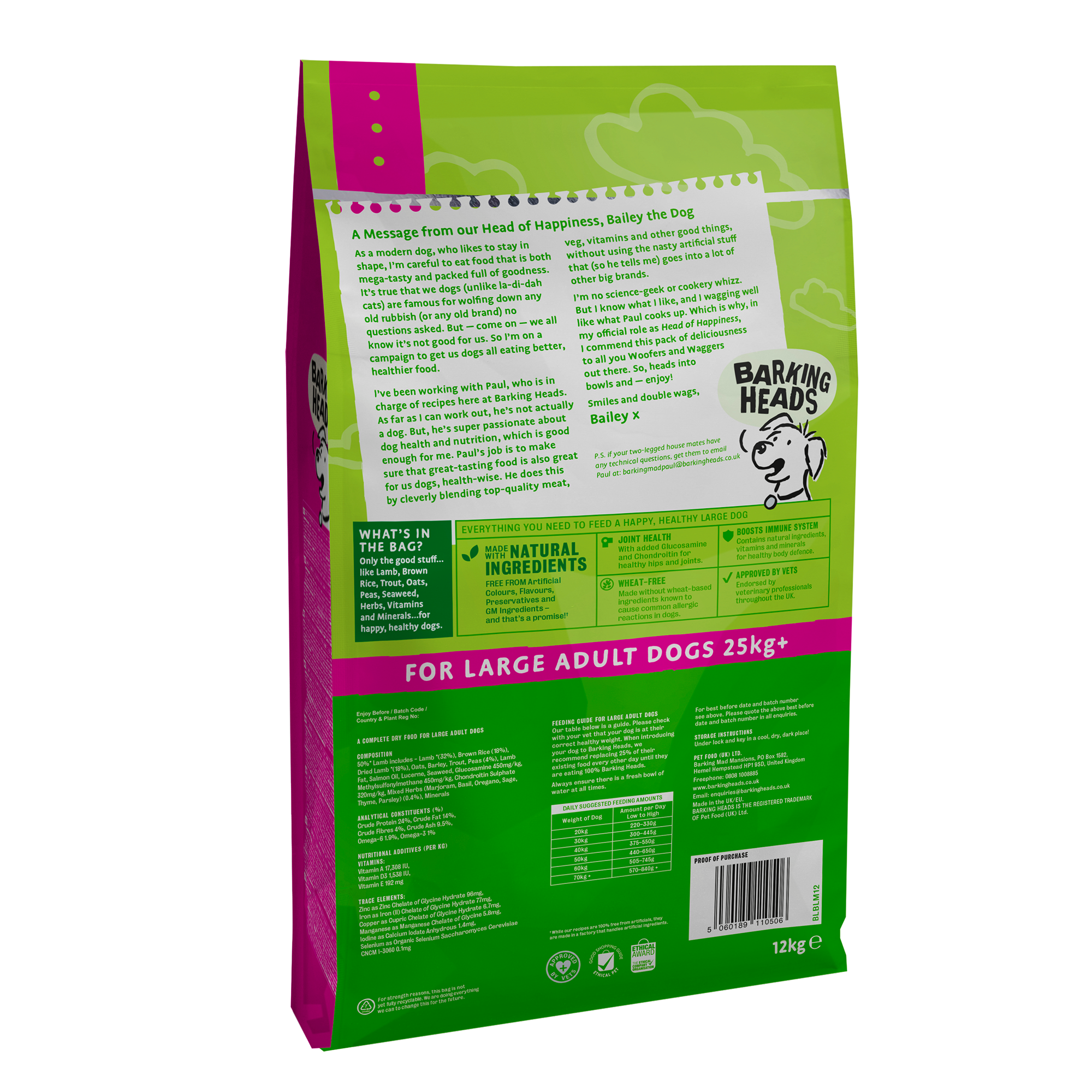 barking heads lamb 12kg