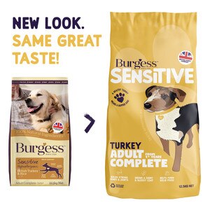 Burgess Sensitive Turkey Rice Dog Food Free Delivery at