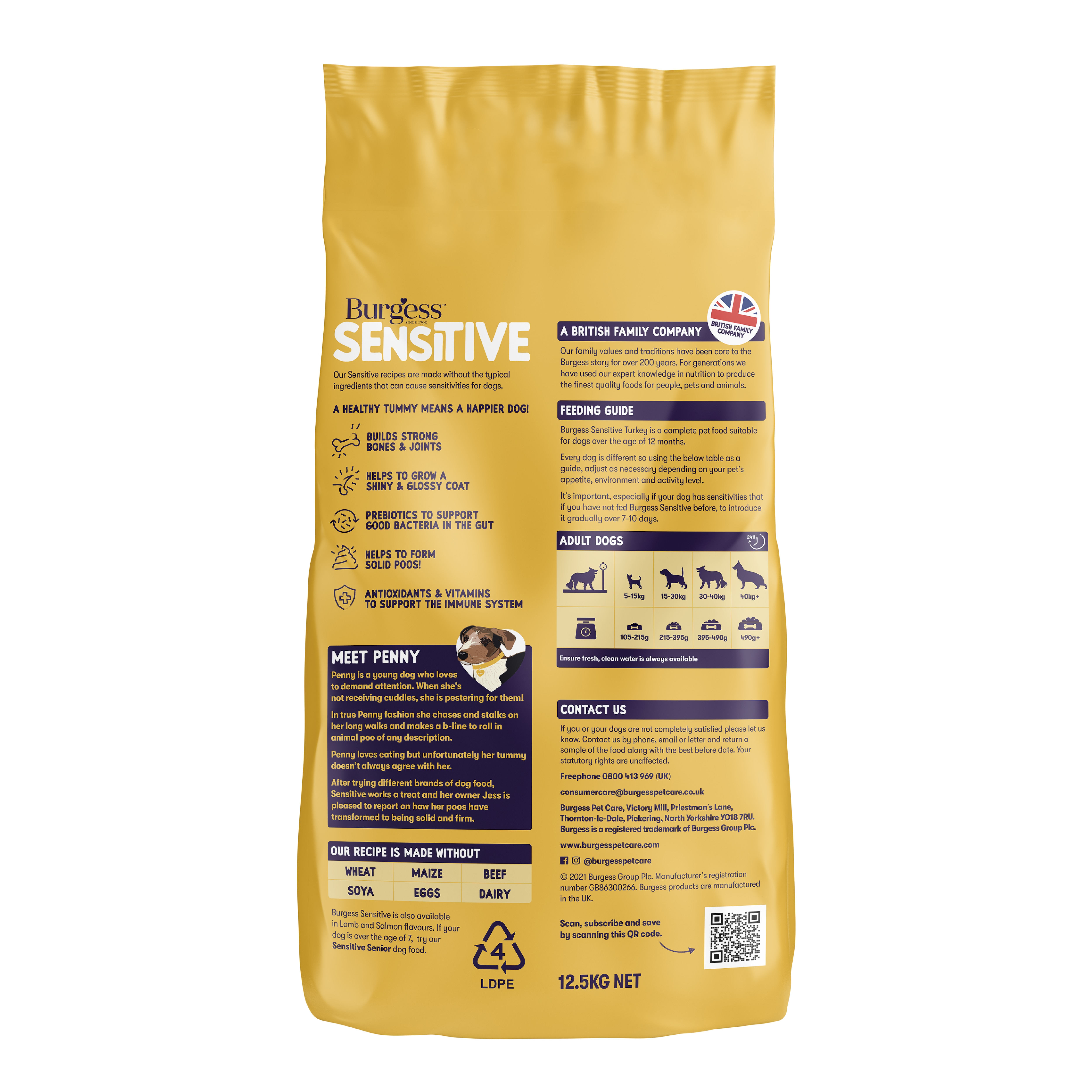 burgess sensitive turkey and rice