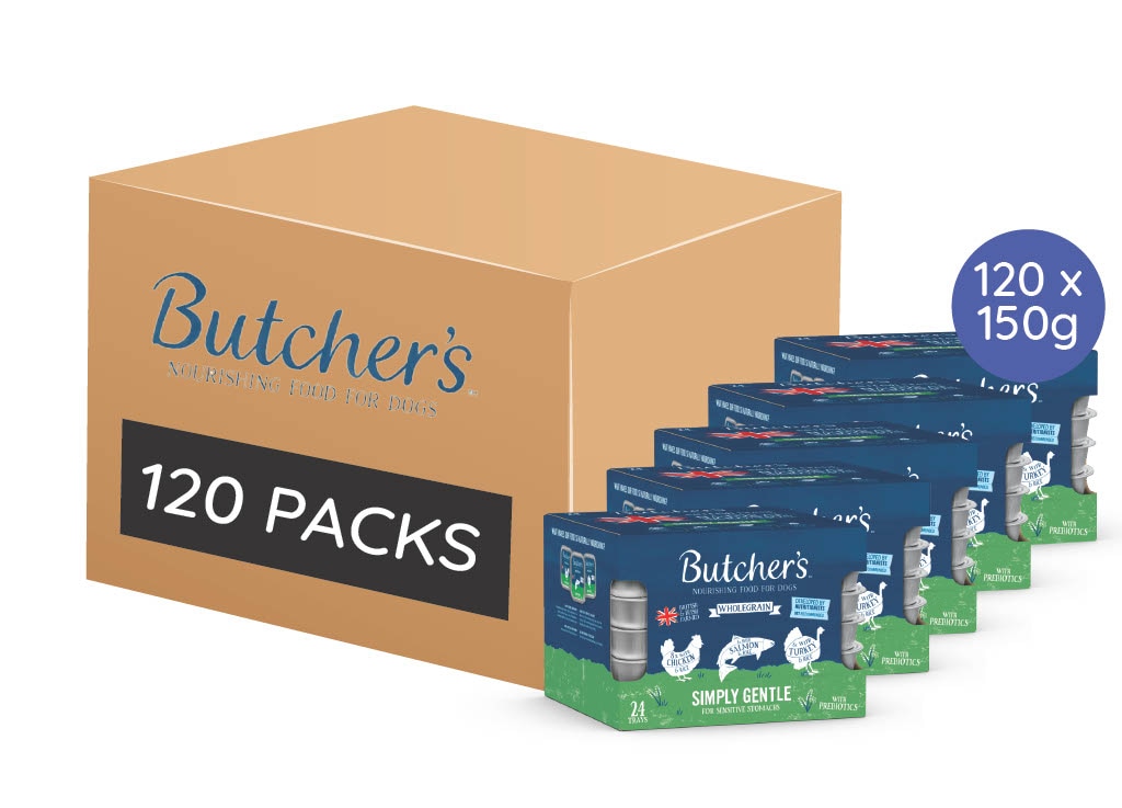 Butchers Simply Gentle Wet Dog Food Trays 120 x 150g