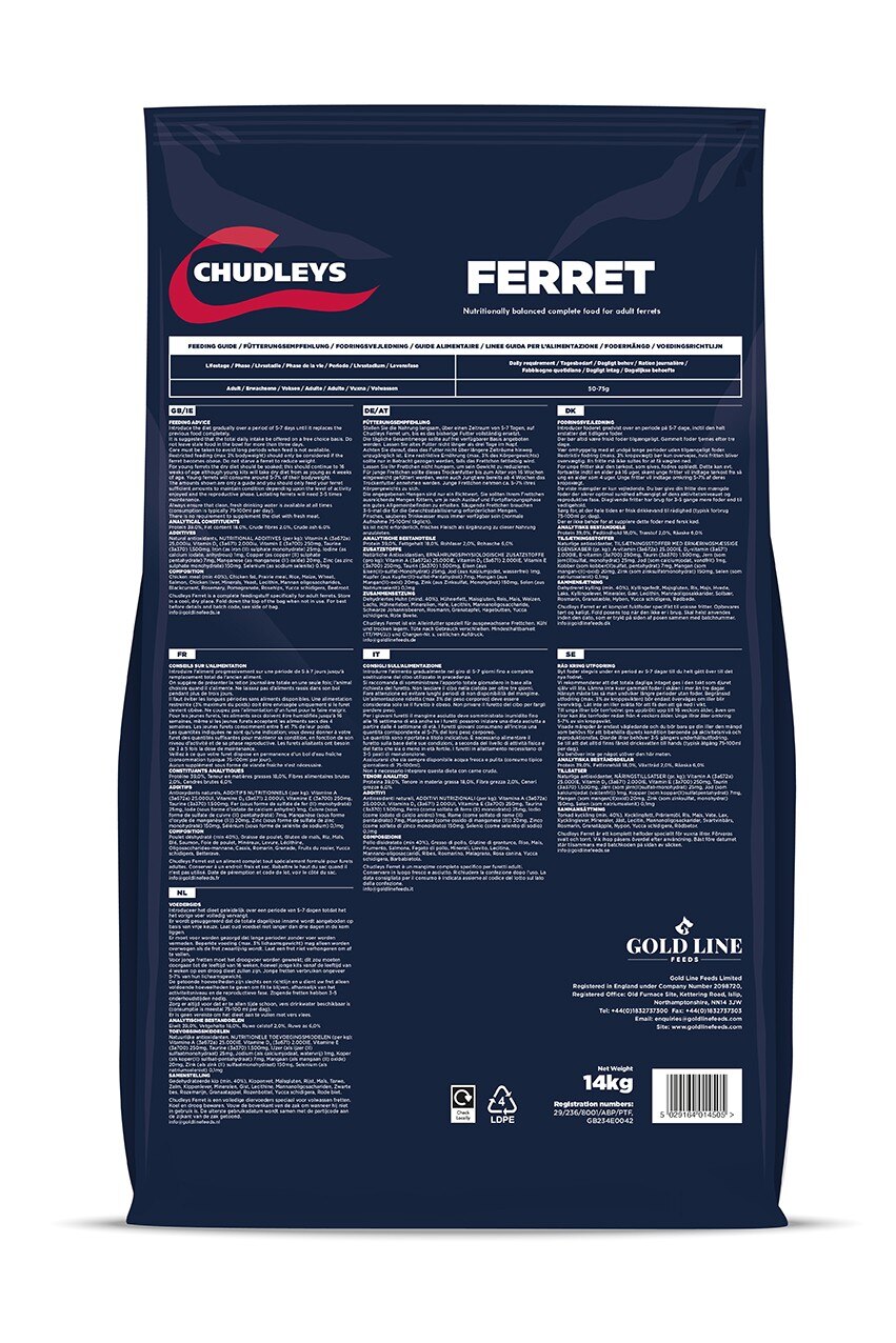 chudleys ferret food
