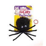 Classic Black Furry Spider for Cats_0
