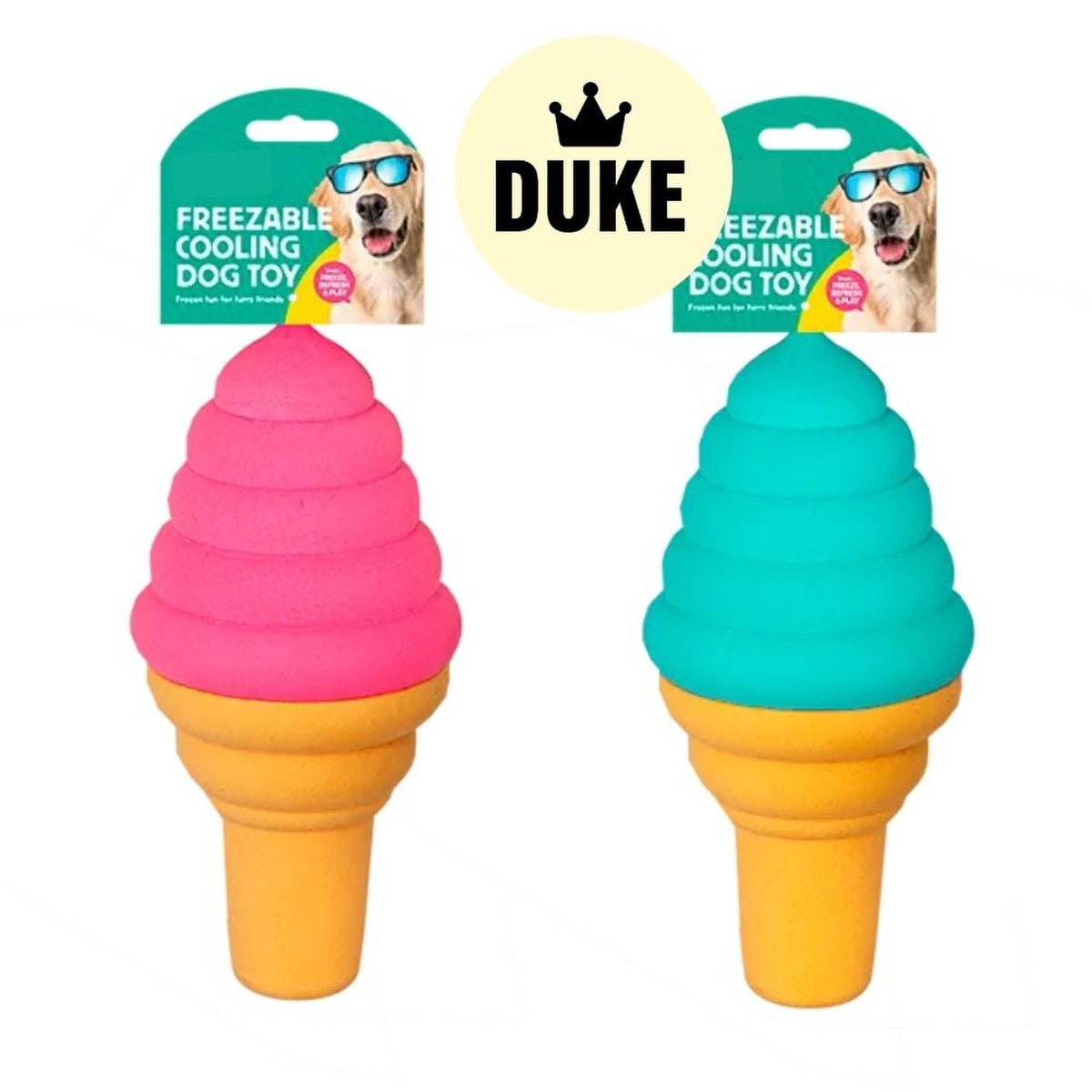 DUKE Freezable Ice Cream Cooling Dog Toy_0