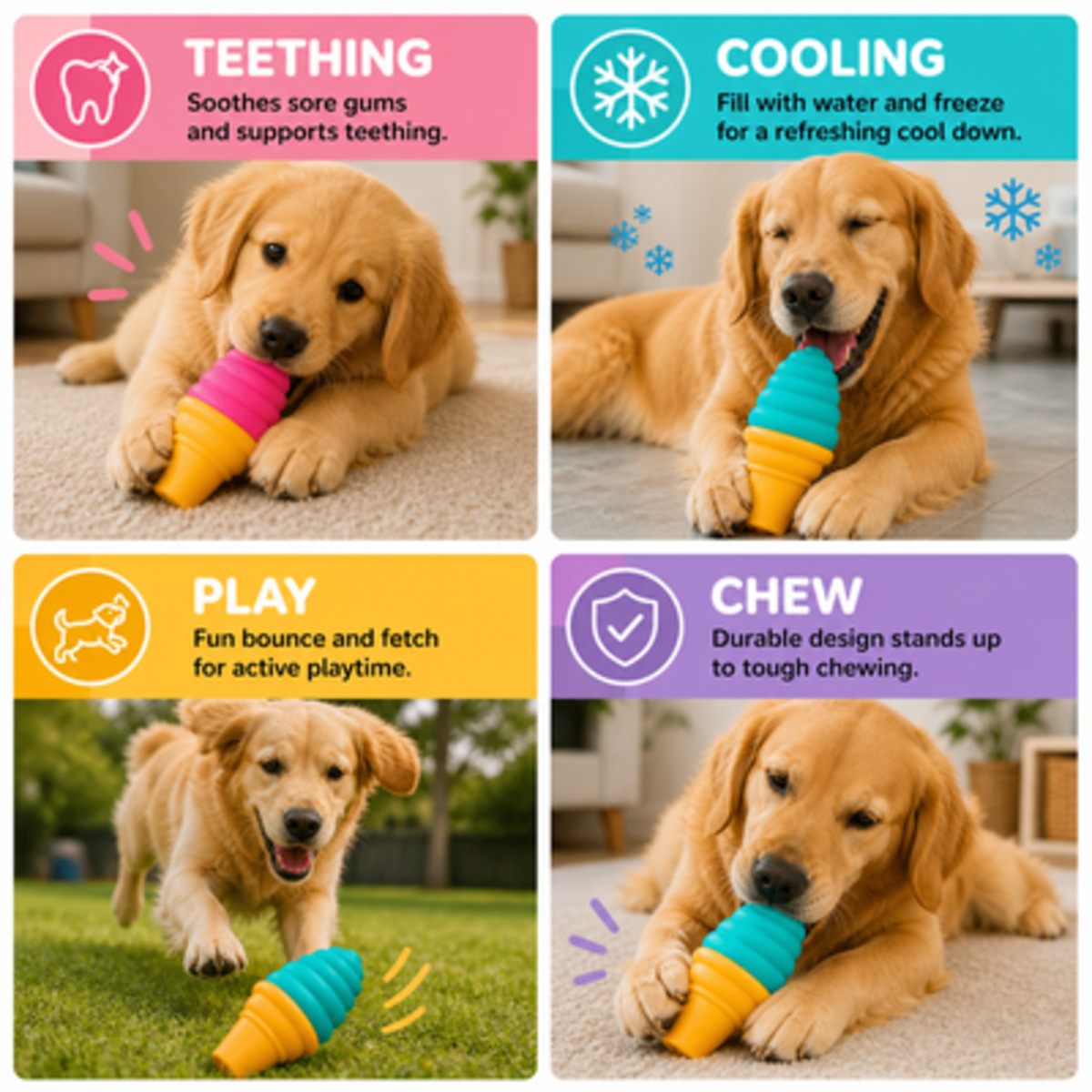 DUKE Freezable Ice Cream Cooling Dog Toy_4