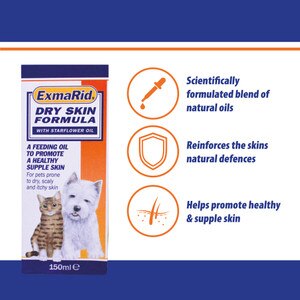 ExmaRid Dry Skin Supplement For Dogs Cats 150ml