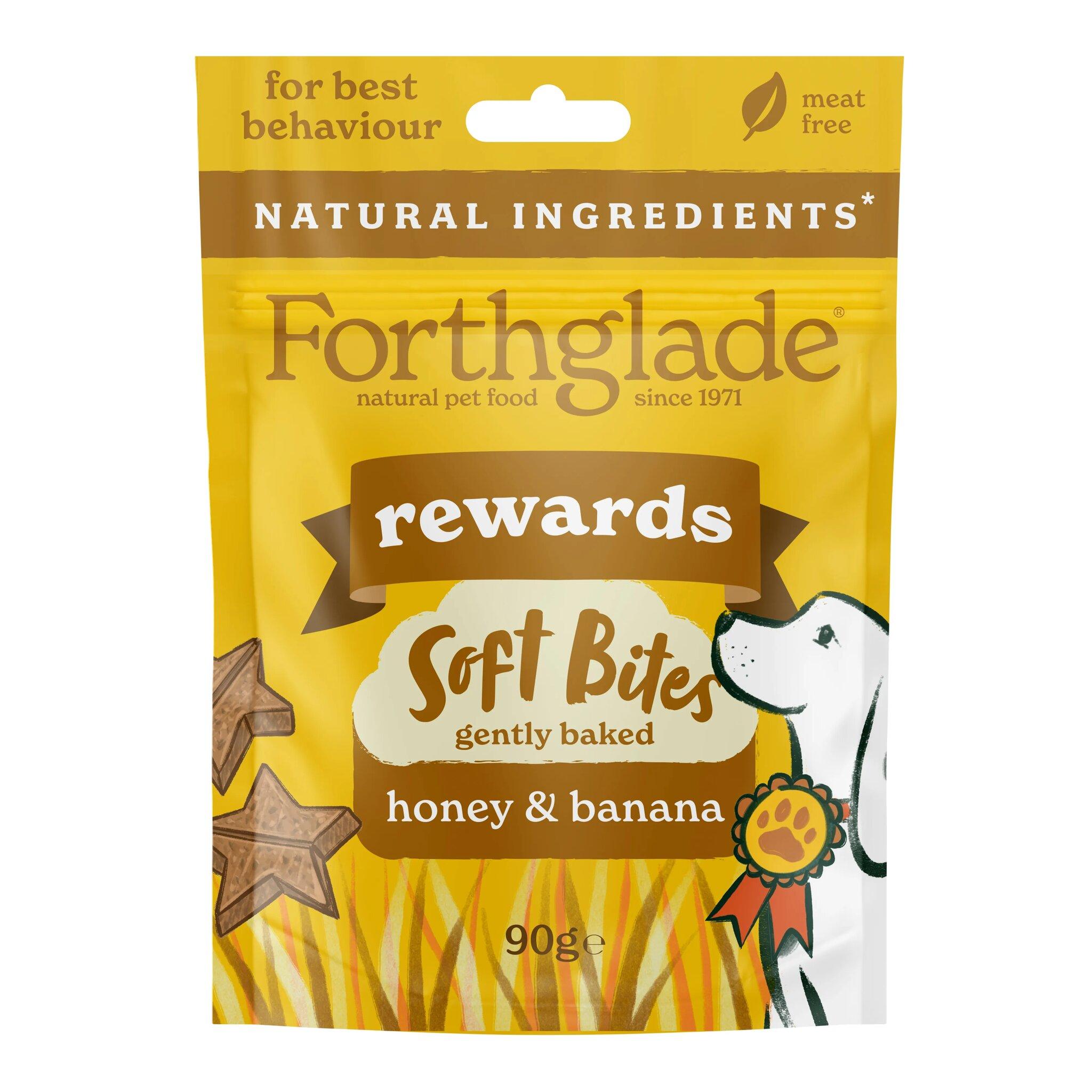 Forthglade Functional Natural Soft Bites Banana Honey Dog Treats