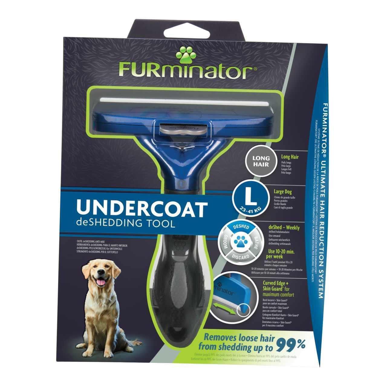 Furminator Deshedding Tool for Large Dog With Long Hair