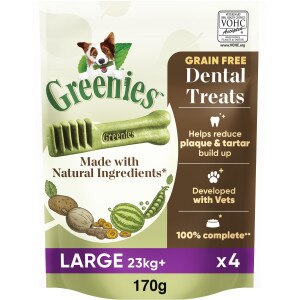 Greenies Grain Free Dental Treat For Large Dogs (23-45kg) 170g