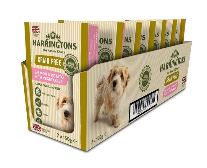 harringtons salmon and potato wet dog food