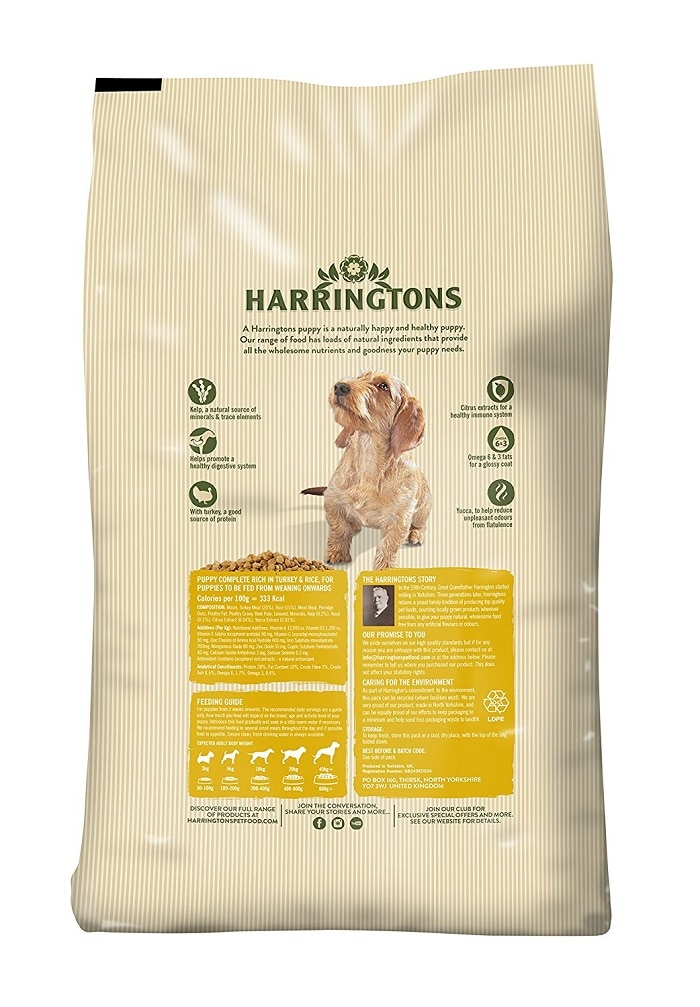 harringtons 10kg puppy food