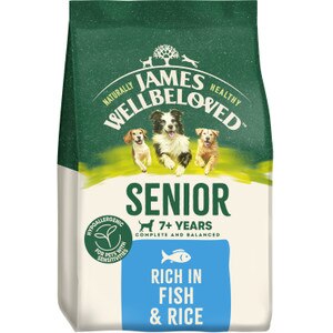 James Wellbeloved Fish & Rice Senior Dog Food 15kg. Free Delivery 