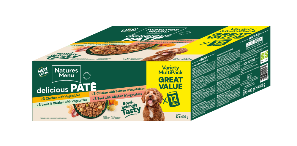 Natures Menu Mixed Multipack Wet Dog Food Cans 12 x Free