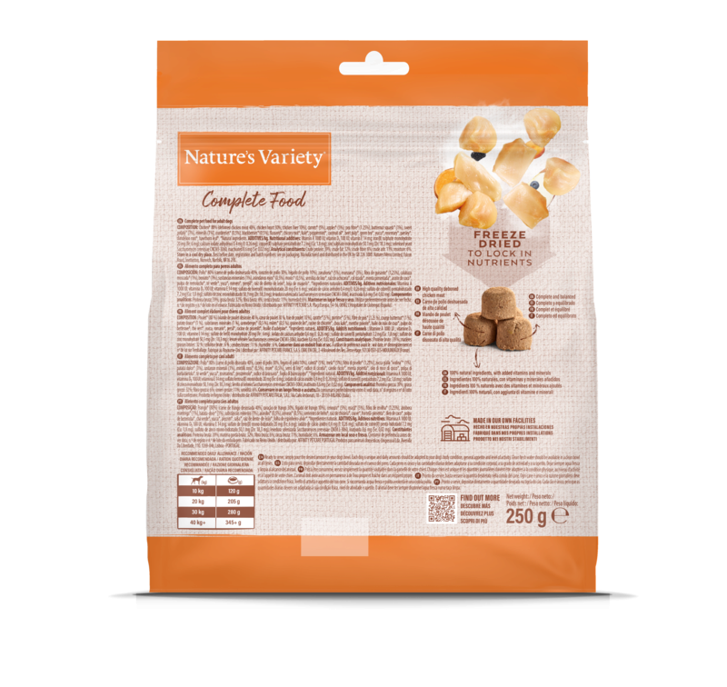 Nature's Variety Freeze Dried Hundefutter – Komplettfutter Mit Truthahn Für Kleine Hunde, 120g Gefriergetrocknet