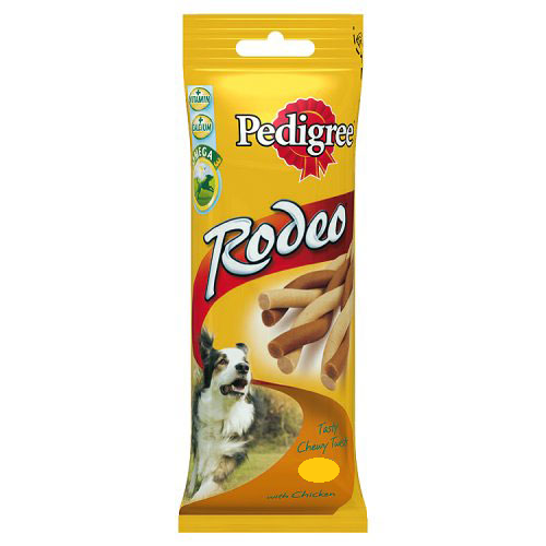 Корм для собак pedigree rodeo with beef dogs chewy Twist x4 (5010394998185)