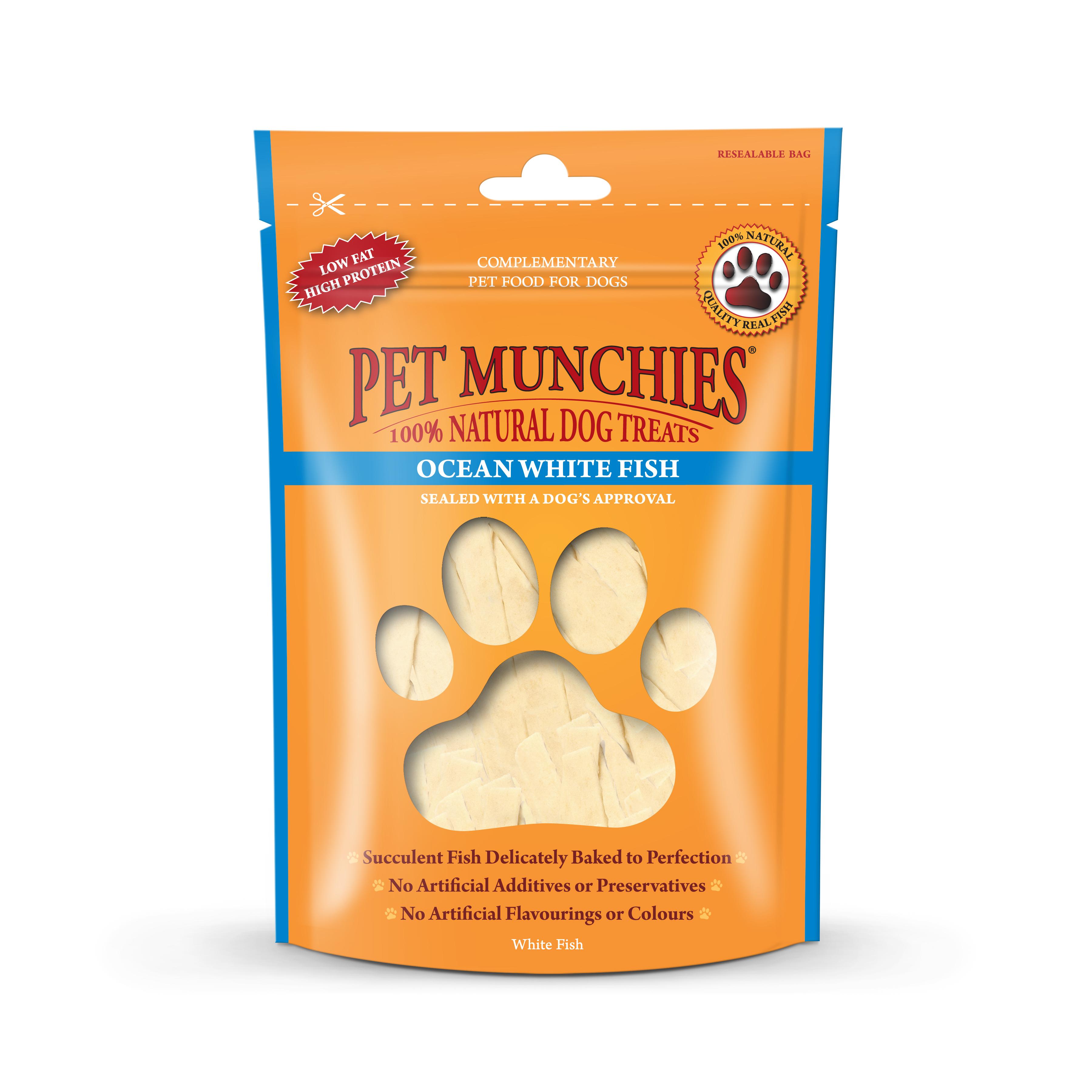 Pet Munchies Ocean White Fish Natural Dog Treats 100G