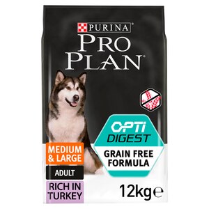 Pro Plan Grain Free Adult Sensitive Digestion Turkey Dog Food 12kg Free Delivery At Petshop Co Uk
