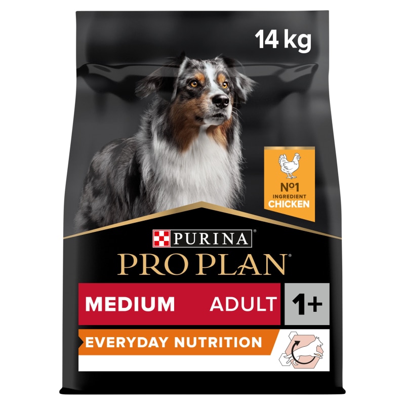 PRO PLAN Medium Adult Dry Dog Food Everyday Nutrition Rich in
