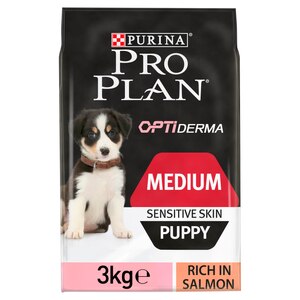 Pro Plan Medium Sensitive Skin Salmon Puppy Dry Dog Food 3kg