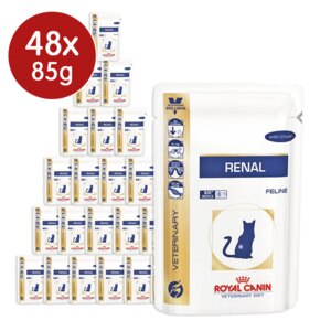 Royal Canin Feline Adult Renal Chicken Veterinary Care Wet Cat Food Pouches 48 X 85g Buy Royal Canin Online At Petshop Co Uk