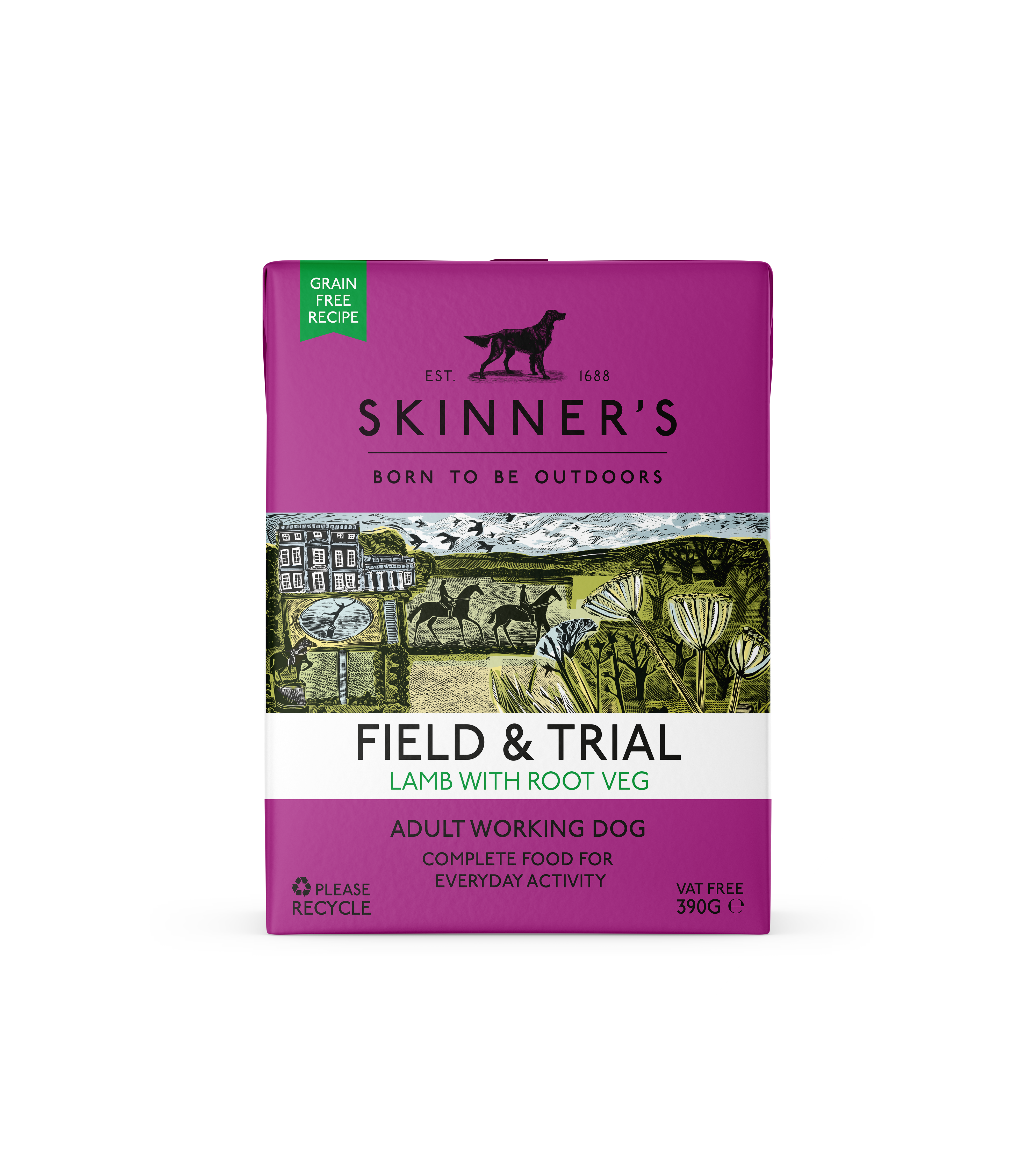 Skinners Field Trial Lamb Root Veg Adult Wet Dog Food 18 x 390g
