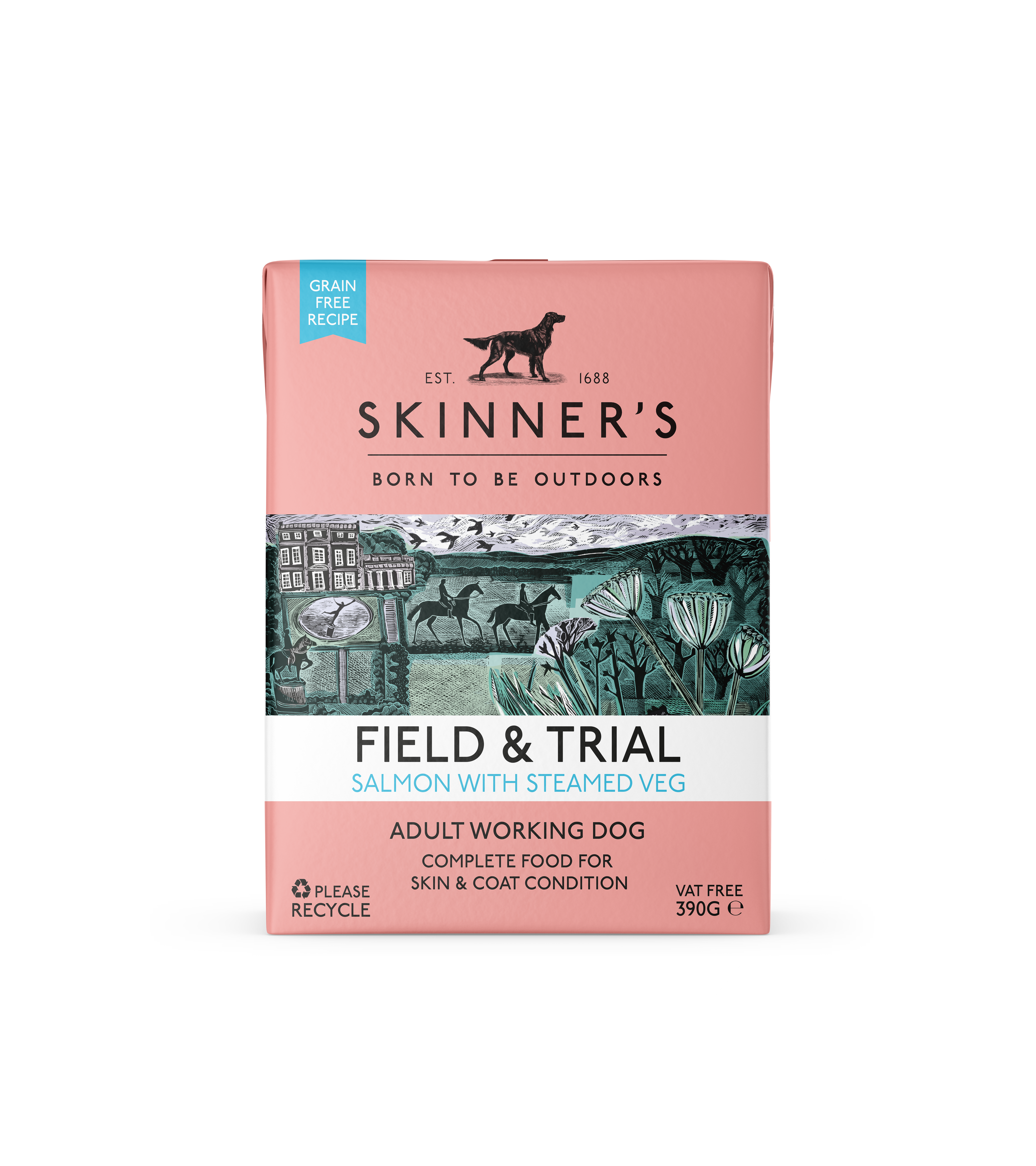 Skinners Field Trial Salmon Steamed Veg Adult Wet Dog Food