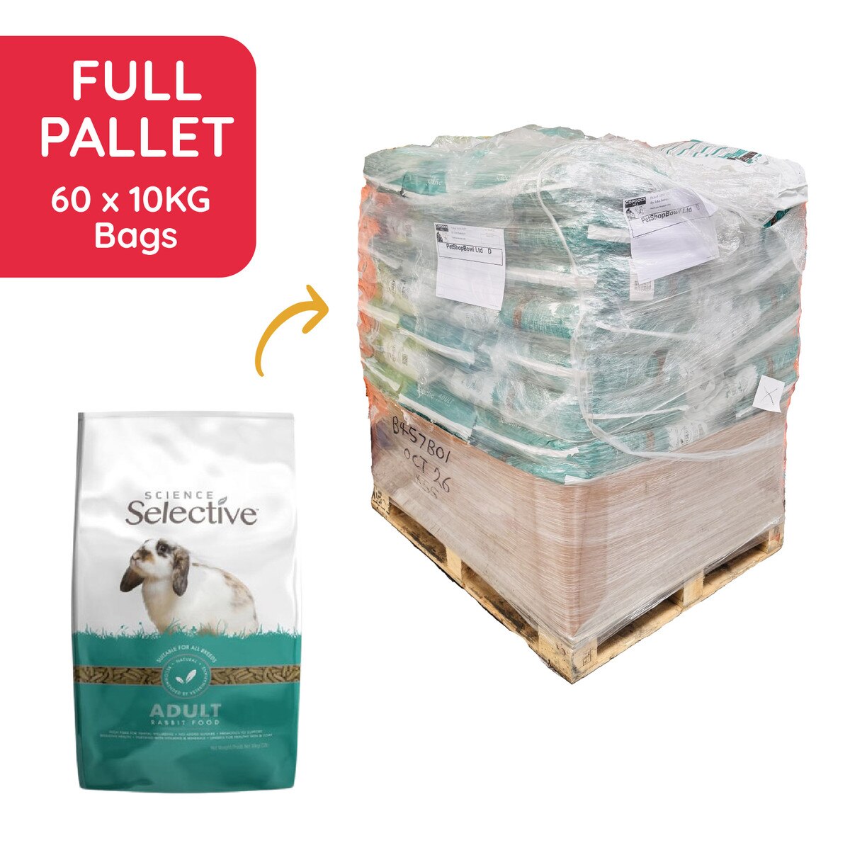 Supreme Rabbit Food Pallet Next Day Delivery by 7pm