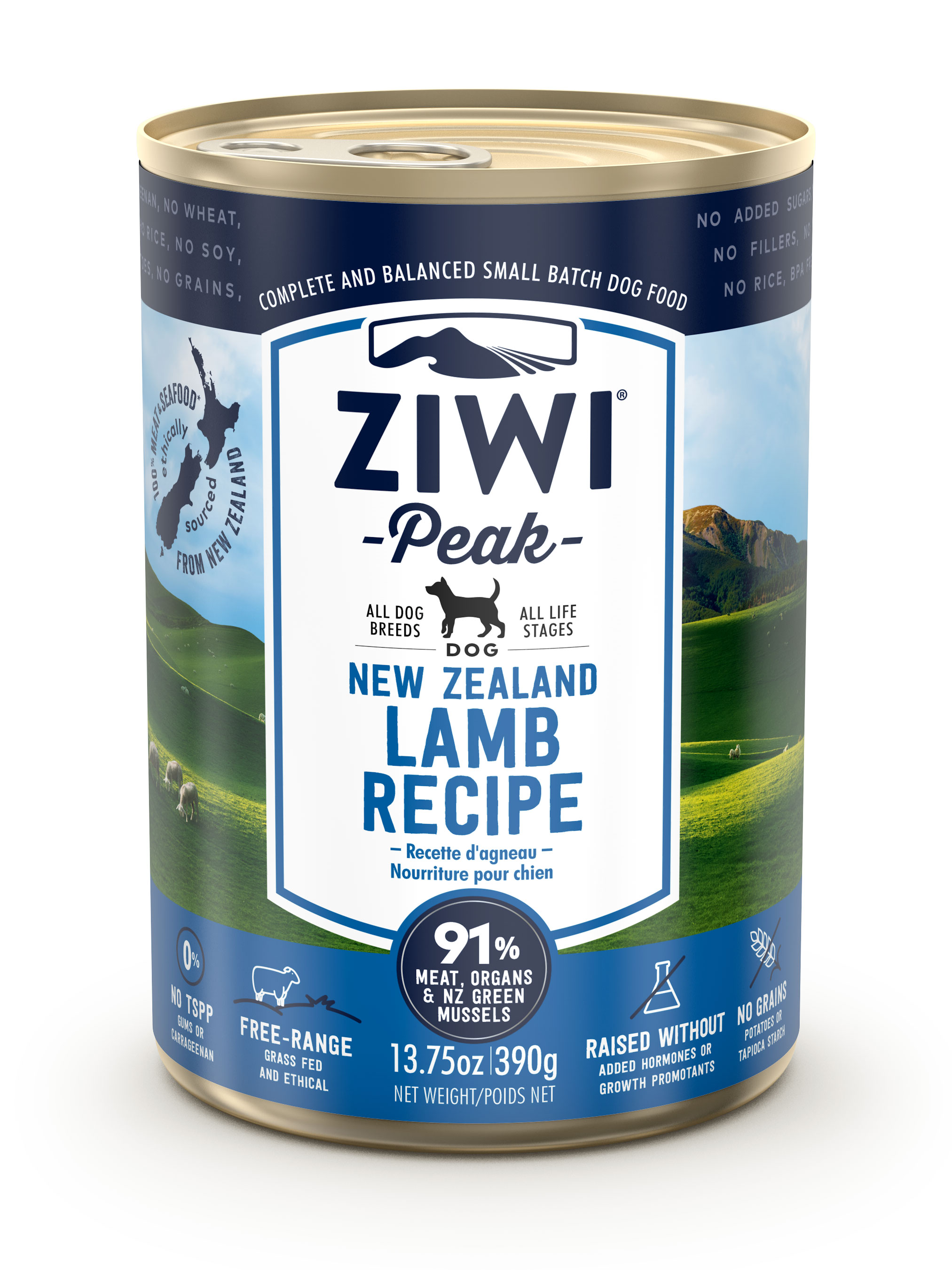 Ziwi Peak Lamb Daily Cuisine Dog Food Cans - 12x390g