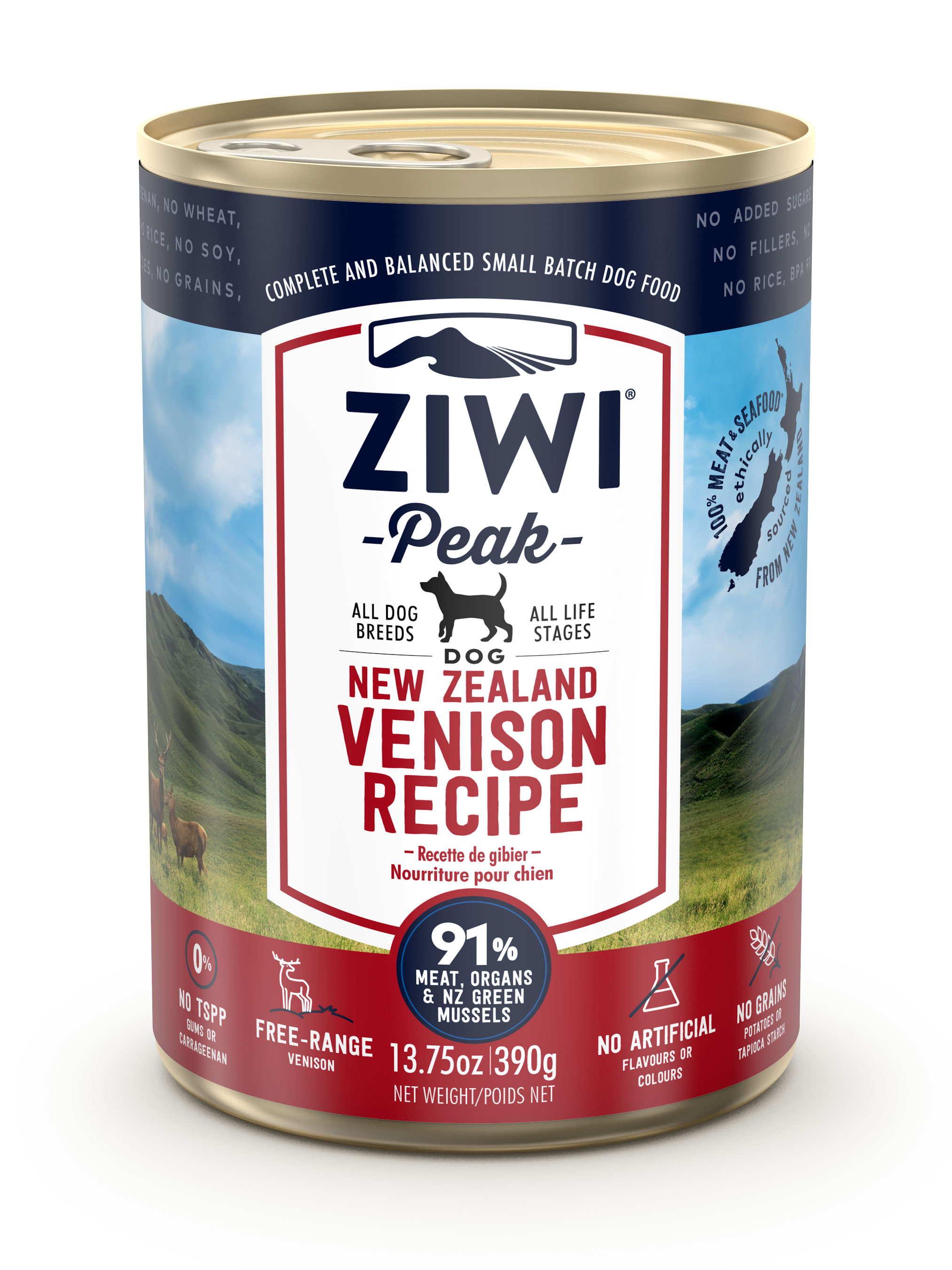 Ziwi Peak Venison Daily Cuisine Dog Food Cans -12x390g